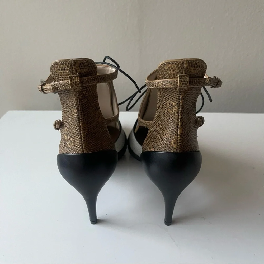 DIOR lace‎ up bootie heels size 6.5  New in Box AUTHENTIC